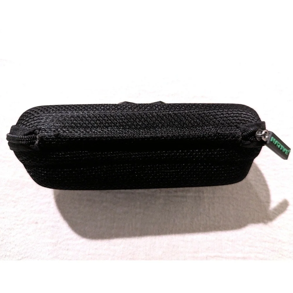 Native Eyewear Hard Shell Sunglasses Case Black Mesh Zip Travel Eyeglasses